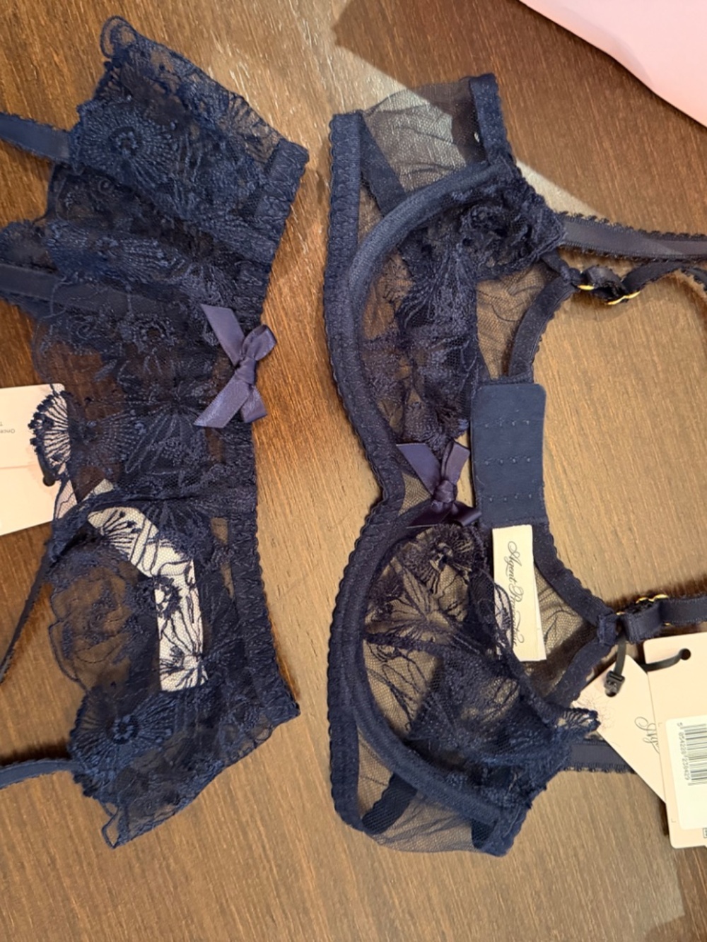 NWT Agent Provocateur Lingerie Set NAVY - Picture 2 of 5
